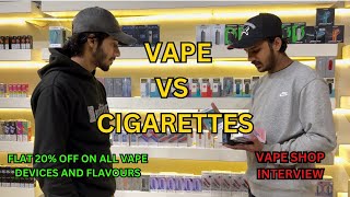 Vape vs Cigarettes  Vape Shop  Sticky Fingers Vape Shop Lahore  Vaping vs Smoking [upl. by Inneg146]