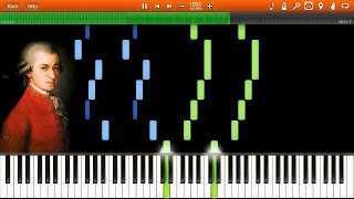 WA Mozart  Eine Kleine Nachtmusik Complete Synthesia Piano Solo Tutorial [upl. by Wilen]