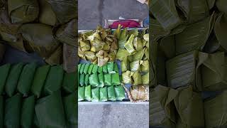 Coconut Rice Cakes Wrapped in Banana Leaves [upl. by Obelia]