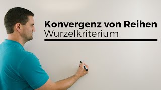 Konvergenz von Reihen Wurzelkriterium Beispiel mit ln Unimathematik  Mathe by Daniel Jung [upl. by Adnam]