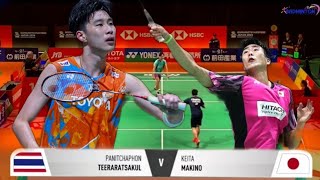 Panitchaphon Teeraratsakul THA vs Keita Makino JPN  Qualification Kumamoto Masters Japan 2024 [upl. by Anid120]