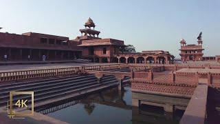 Walking at Fatehpur Sikri  Agra  4K Walking Tour in India [upl. by Onirefez]