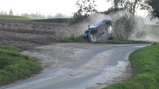 Rallye Pays du Lin 2024 crash amp mistakes rallye rally sports [upl. by Teilo]