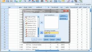 Two Sample t test using SPSS with Dr Ami Gates [upl. by Metts]