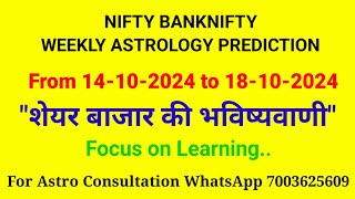 Nifty Weekly PredictionFinancial AstrologyAstro Stock PredictionShare Market Weekly Prediction [upl. by Hallagan]