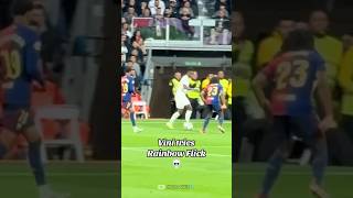 VINI attempted to do rainbow flick against BARCELONA [upl. by Ardnac859]