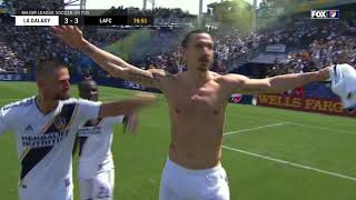 Zlatan Ibrahimovic scores FIRST EVER MLS goal for LA Galaxy [upl. by Forsta82]