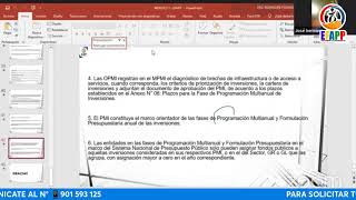 NORMAS Y DIRECTIVAS DEL SISTEMA NACIONAL DE PROGRAMACIÓN MULTIANUAL Y GESTIÓN DE INVERSIONES [upl. by Coleman]