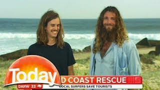 Hilarious interview with hero surfers [upl. by Airenahs]