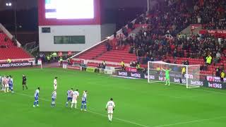 Stoke City  Ryan Mmaee Penalty miss vs Sheffield Wednesday [upl. by Frolick344]