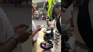 R15m Rider Bike Traffic Police Patukunaru 🤣 shorts youtubeshorts viral [upl. by Valdas53]