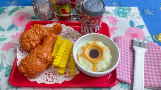 Preparing Father’s Day Meal With Miniature Kitchen Toys Cooking Video shorts shortsfeed  asmr [upl. by Nilrac]