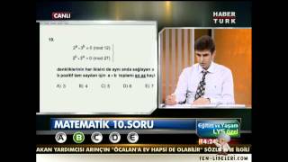 2012 LYS1 Matematik Soruları ve Cevapları 1 [upl. by Nyladnor]