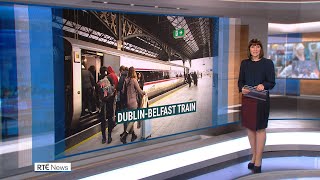 Belfast  Dublin hourly train service commences  29102024 BBC  RTE  UTV coverage [upl. by Akinet]