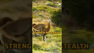 Cougar Vs Guanaco The Struggle For Survival animals cougars shorts [upl. by Columbyne]