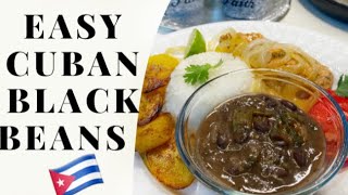 Easy Cuban black beans  Frijoles negros receta fácil [upl. by Ress515]