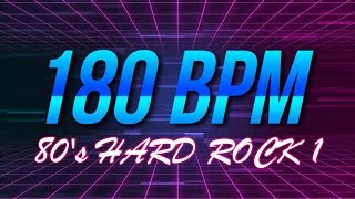 180 BPM  80s Hard Rock  44 Drum Track  Metronome  Drum Beat [upl. by Letnohc891]