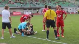 Skonto FC Goalkeeper cussing like idiot [upl. by Linnet]