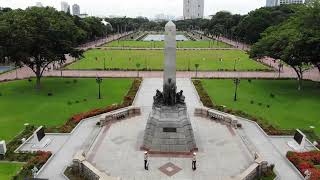 Luneta park  4k aerial view using dji Mavic Air [upl. by Eiveneg]