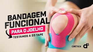 BANDAGEM FUNCIONAL para o Joelho  Testamos a D3 Tape [upl. by Yehus]