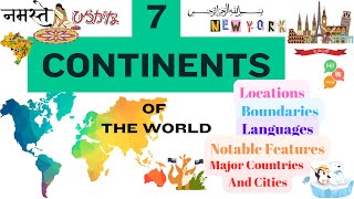 7 Continents And Briefe Scription A Fun Journey Around the WorldEasy Way to Learn English [upl. by Aynekal150]