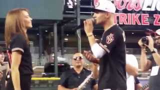 Luis Coronel amp Leslie Grace LIVE at Chase Field [upl. by Lorenza]