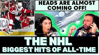 SOME OF THESE WERE BONE CRUSHING First Time Reacting To NHL BIGGEST HITS Of All Time [upl. by Fonz]