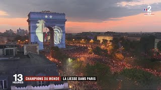 Coupe du monde 2018  La liesse dans Paris pour le sacre français [upl. by Asirrac]