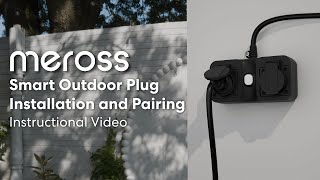 How to install Meross Smart Outdoor Plug MOP320 [upl. by Airdnna]