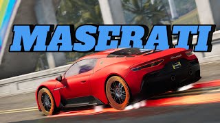 Using ALL MASERATI cars in GRAND RACES  The Crew Motorfest [upl. by Eidnil]