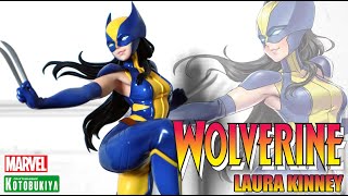 Wolverine Laura Kinney Marvel Comics Bishoujo Statue Unboxing  Kotobukiya [upl. by Ardnuhsed731]