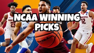 NCAA Basketball First Four Predictions amp 3 Leg Parlay 31924 [upl. by Oicinoid]