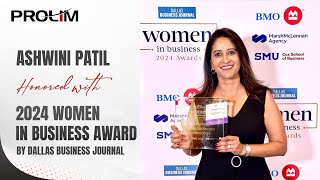 Ashwini Patil Honored with 2024 Women in Business Award [upl. by Vaules705]