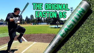 Hitting with the Original EASTON B5 1980 Baseball Bat [upl. by Regine]