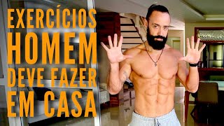 10 exercícios  Todo homem deve fazer em Casa [upl. by Sibie]