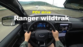 2023 Ford Ranger Wildtrak POV drive [upl. by Jerome]