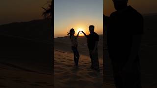 Sahara desert sunset view love ❤️ kritikamalik love sahara armaanmalik [upl. by Artenahs]