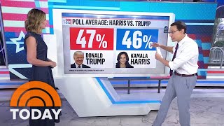 Steve Kornacki on how Kamala Harris stacks up against Trump in the polls [upl. by Ocnarfnaig]