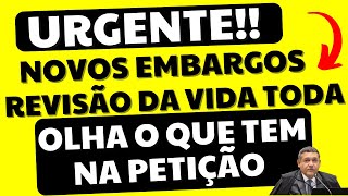 URGENTE REVISÃO DA VIDA TODA NOVOS EMBARGOS DE DECLARAÇÃO E PL 146023 SENADOR PAULO PAIM [upl. by Balch]