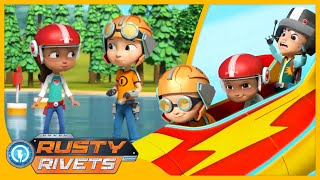 Rusty’s Winter Games  Rusty Rivets  Cartoons for Kids [upl. by Aduh]