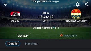 LIVE AZ U19 VS Stromsgodset U19 EuropeUEFA youth league 2024 [upl. by Ecnar]