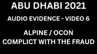 Abu Dhabi 2021  EVIDENCE  TEAM  DRIVER AUDIO 6  Ocon  ALPINE lewishamilton F1 [upl. by Kussell]