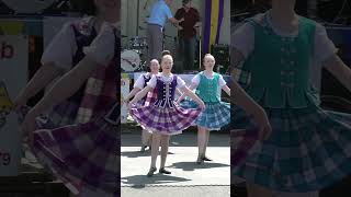 Scottish highland dancing display to Cry of the Celts during 2023 stonehaven Feein Market shorts [upl. by Tonjes39]