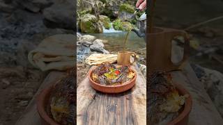 Cooking delicious sea bass by the stream🐟 [upl. by Sajet]