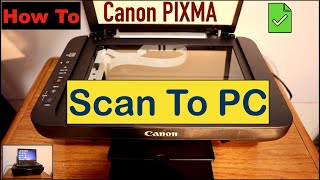 How To Scan Your Document From Canon Printer To Your PC [upl. by Ertemed813]