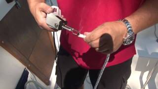 Replacing your Halyard Rope  Sailboat Halyard Line [upl. by Orbadiah]