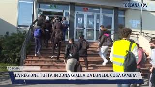 20210424 TOSCANA  LA REGIONE TUTTA IN ZONA GIALLA DA LUNEDÌ COSA CAMBIA [upl. by Messere]