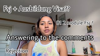 Answer to your Comments  Fsj And Ausbildung in Germany  Lisna Latheef [upl. by Neltiac440]