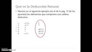 Tutorial Deducción Natural 1 [upl. by Randolf389]