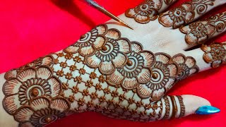 New easy Stylish backhand mehndi design  simple mehndi design  mehndi design  mehandi  mehndi [upl. by Hilary]